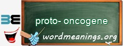 WordMeaning blackboard for proto-oncogene